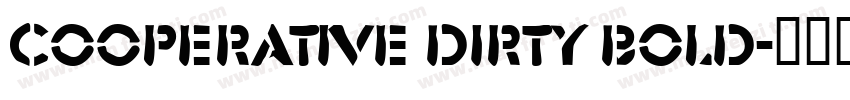 Cooperative Dirty Bold字体转换
